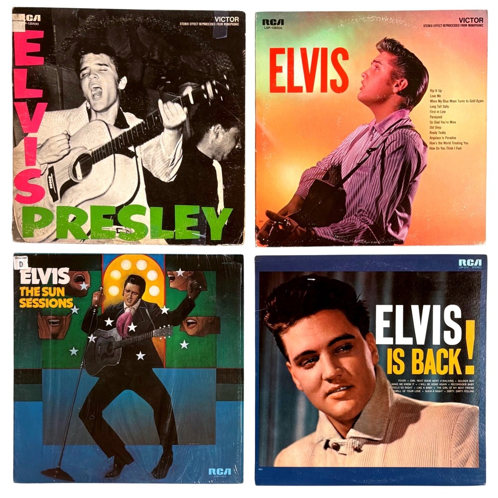 Elvis Presley Vinyl LP Lot 4 The Sun Sessions Elvis Is Back RCA Victor Records